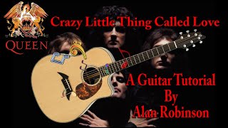 Crazy Little Thing Called Love - Queen - Acoustic Guitar Lesson (ft. my son on lead etc.)