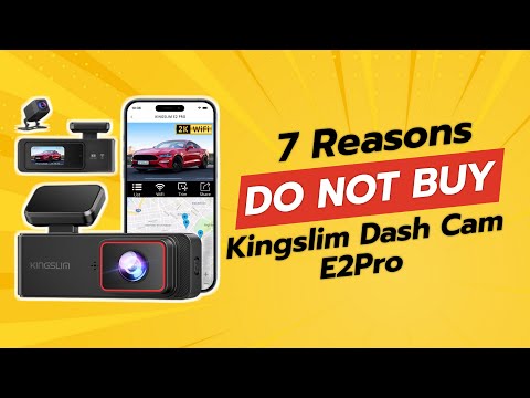 KINGSLIM Dash Cam E2Pro | DON'T BUY Before Watching THIS! 🚫📹