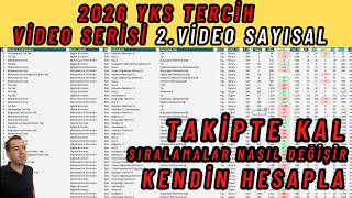 2026 YKS Tercih Rehberi #2 | Sayısal Sıralamalar Nasıl değişir KENDİN 