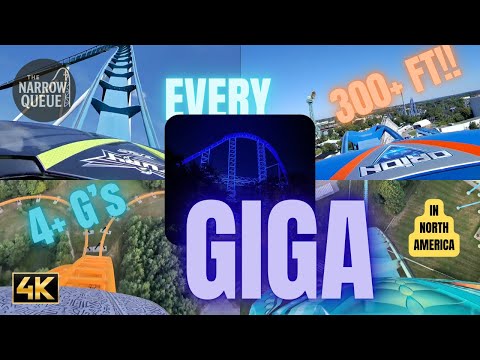 Every GIGA 300+ft Coaster in NORTH AMERICA - Orion Leviathan Pantherian 305 & More!🎢