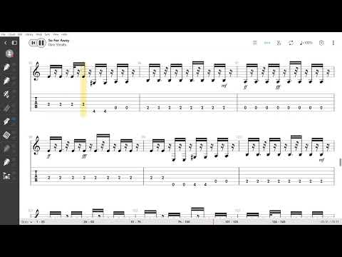 So Far Away - Dire Straits Bass tab (Astro Tabs) play along