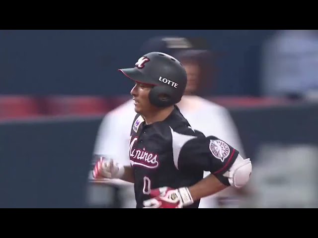 【1回表】試合開始早々の一発!! マリーンズ・荻野貴が先頭打者ホームランを放つ!! 2019/7/3 B-M