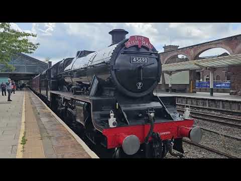 The North Wales Coast Express - 45690 Leander #railway #train #steamtrain #45690 #leander