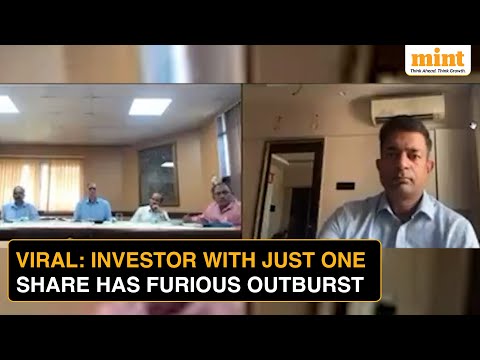 ‘He Owns Only 1 Share…’, Furious Shareholder Meltdown Over Company’s Performance Goes Viral | Watch