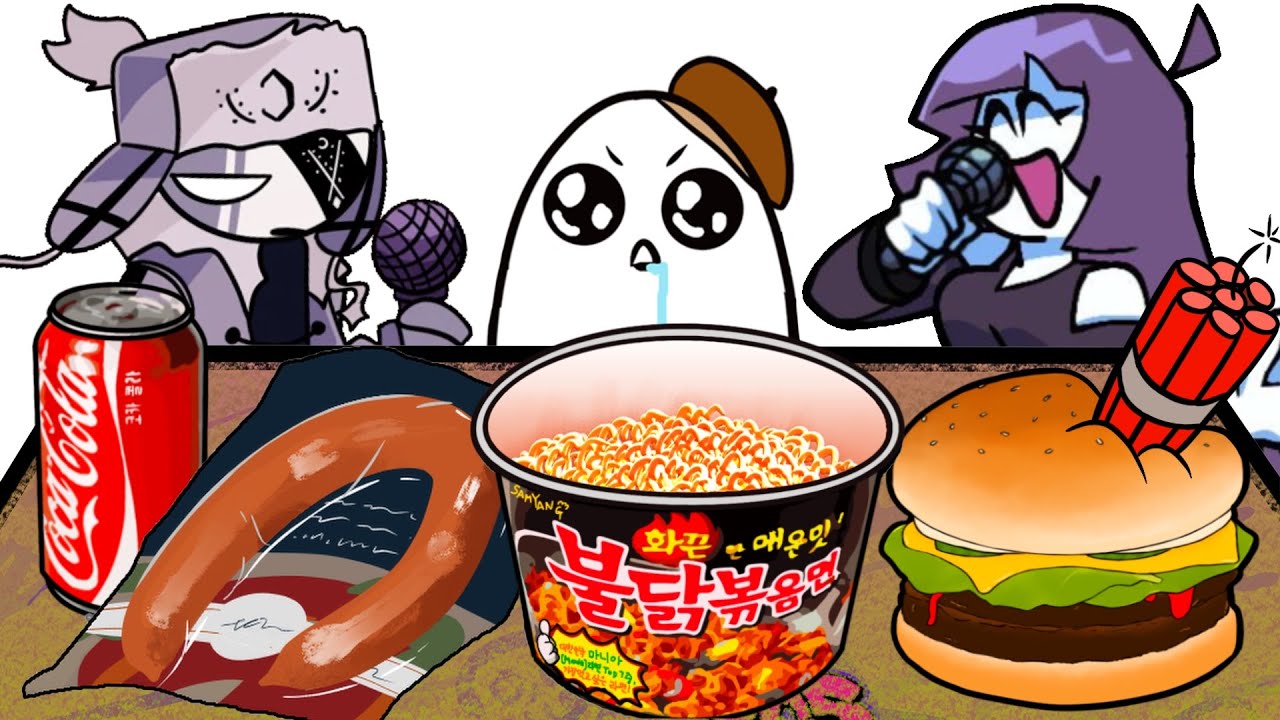 MUKBANG vs Friday Night Funkin 3 (feat. ruv, lila)