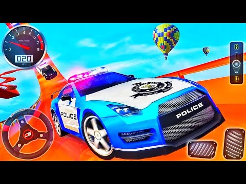 American Police 🚨 Car Stunts Mega Ramp Gt Car Stunt Racing -3d Android Gameplay|