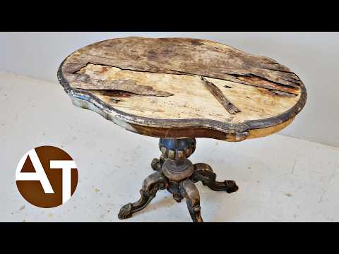 I spent 2 weeks restoring this table — for FREE!