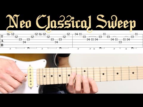 ℕeo ℭlassical SWEEPING ARPEGGIOS (short etude for intermediate guitarists)
