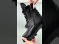 Черевики жіночі шкіра хутро 592647 Чорні Відео