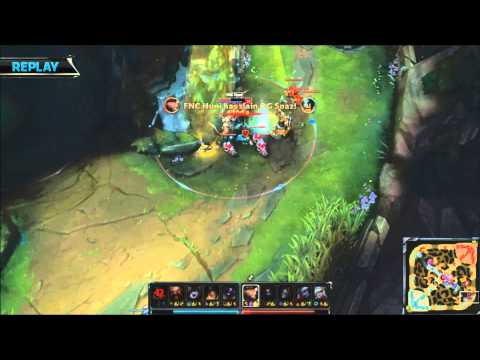 OG vs FNC | OG Soaz Olaf gets one shotted by FNC Huni's Gangplank | EU LCS Finals