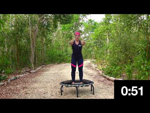 5 Minutes Mini Moves, Day 3, Calf Muscle Toning on a JumpSport Fitness Trampoline / Rebounder