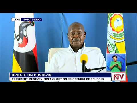 What Museveni said on reopening of schools