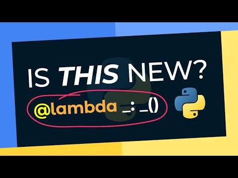Is THIS Decorator Style NEW In Python? (IIFE)