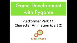 Pygame Platformer Part 11: Character Animation (part 2)