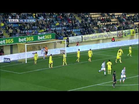 Gol de Agirretxe (5-1) en el Villarreal CF - Real Sociedad - HD