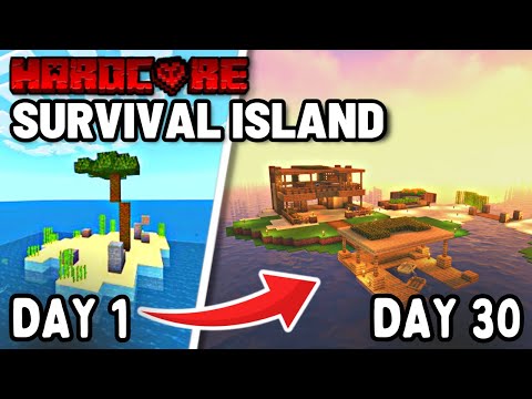 Bizzie - Surviving 100 Days on a Deserted Island in 1.20 Hardcore Minecraft