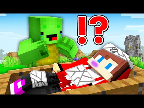 JJ Faked His DEATH and Pranked Mikey in Minecraft challenge Maizen JJ and Mikey Survival
