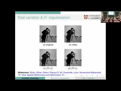 MDL | Prf Carola-Bibiane Schönlieb | Deep Learning Based Regularization for Solving Inverse Problems
