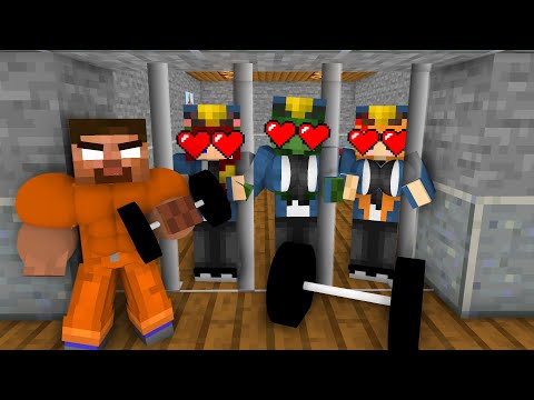 Minecraft, Girl Prison Break + BODY BUILDER HEROBRINE