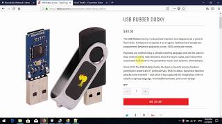 USB Rubber Ducky WiFi password grabber demo