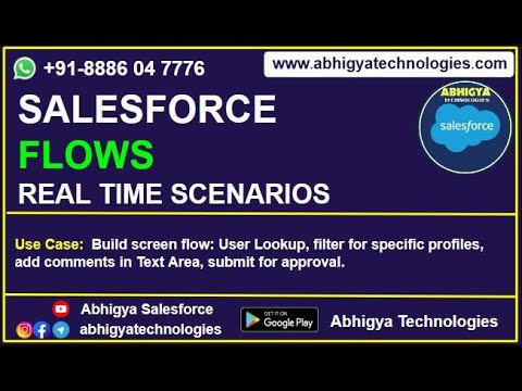 Flow-Real-Time Scenarios: 1. Screen Flow- Choice Lookup