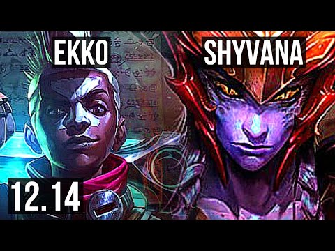 EKKO vs SHYVANA (JNG) | 16/2/13, 2100+ games, 2.1M mastery, Legendary | KR Diamond | 12.14