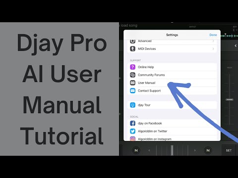 Djay Pro AI User Manual Tutorial