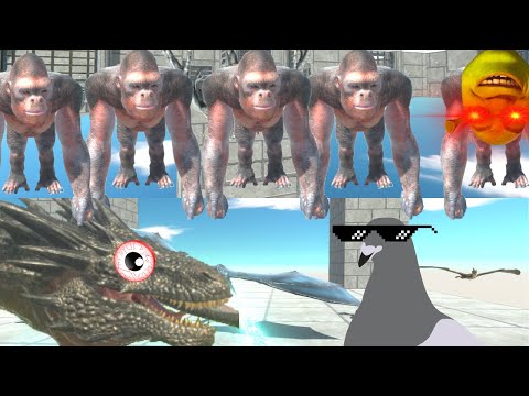 ALL FLYING UNIT VS X5 INFENALS + X5 PRIMATES - ANIMAL REVOLT BATTLE SIMULATOR