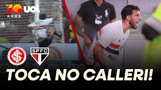 CALLERI EMPATA PARA O SÃO PAULO NO FIM! TRICOLOR IGUALA O PLACAR CONTRA O INTERNACIONAL