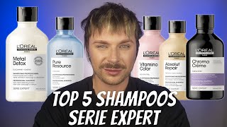 L'OREAL PROFESSIONNEL TOP 5 SHAMPOOS | Which Is The Best Loreal Shampoo | Top Serie Expert Shampoo