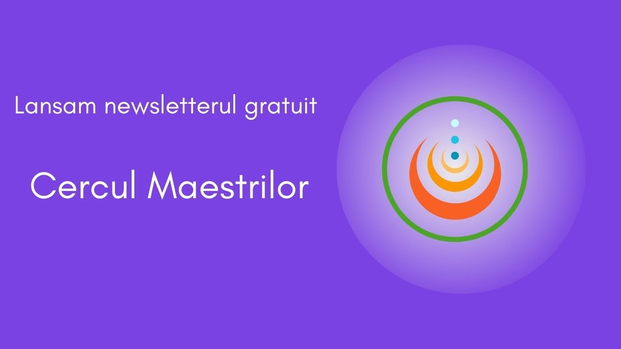 Lansare Cercul Maestrilor