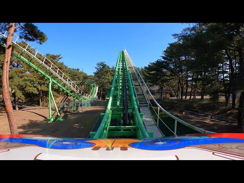 【4K60P】国営ひたち海浜公園 林間ジェットコースター / Forest roller coaster at Ibaraki Hitachikaihin Park