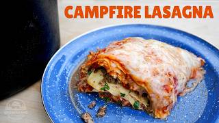 Dutch Oven Lasagna - The BEST Cast Iron Lasagna Camping Recipe