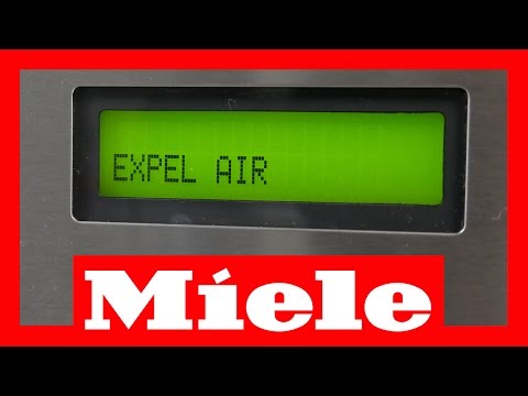 How to Expel Air on Miele CVA615-610 Coffee System