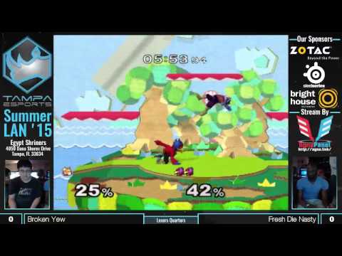 Tampa eSports Summer LAN 15 Melee - Losers Quarters - Broken Yew vs Fresh Die Nasty