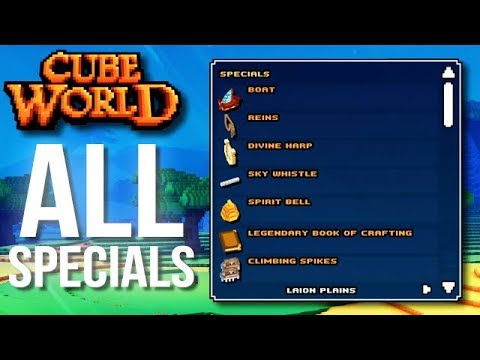 ALL SPECIAL ITEMS IN CUBE WORLD 2019 (How to Get Them and What they Do)