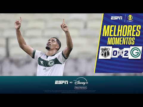 Gols e melhores lances de Ceará x Goiás