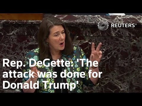 德蓋特議員說："這次襲擊是為了唐納德-特朗普而做的。 ('The attack was done for Donald Trump,' says Rep. DeGette)