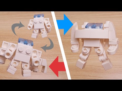 Micro LEGO brick 138 universe Rescue Boy transformer mech -  Rescue Boy Z #LEGO #MOC #レゴ変形ロボ #레스큐보이