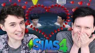 TWO BROS CHILLING IN THE HOT TUB - Dan and Phil Play: Sims 4 #51