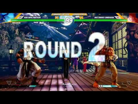 [SFV]CanadaCup2016 スト5 TOP16Losers Infiltration vs ウメハラ(Daigo Umehara)