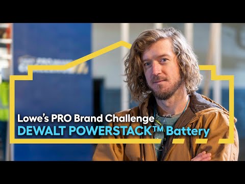 Lowe S Pro Brand Challenge Dewalt Powerstack Battery