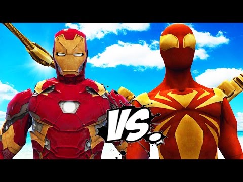 IRON SPIDER VS IRON MAN - EPIC SUPERHEROES BATTLE Video