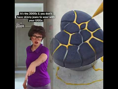 It’s the #2000s & you don’t have skinny jeans to wear with your UGGs. #nostalgia #2000sfashion