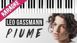Leo Gassmann | Piume // Piano Karaoke con Testo