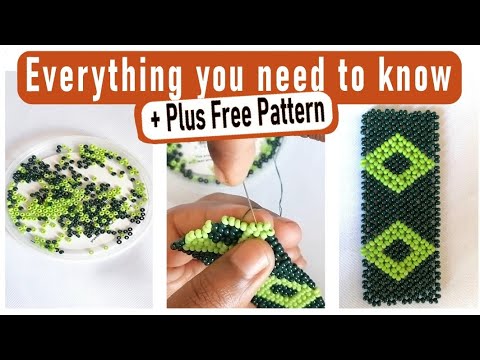 Beading Basics: How to do the Zulu Net stich (iSefu) for beginners