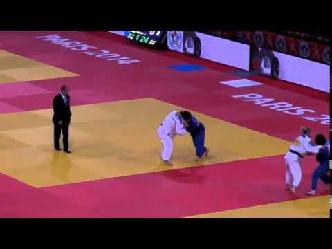 Judo Grand Slam Paris 2014 Semifinal -57kg BLOT Laetitia (FRA) - UDAKA Nae (JPN)