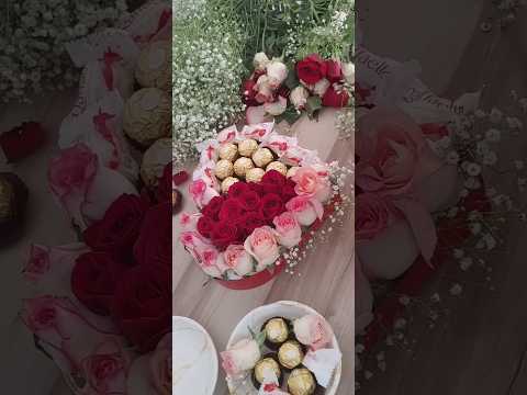 Rose, Ferrero Rocher and Raffaelo Chocolates Bouquet _ Valentine's Day Special 🌷🌷🌷