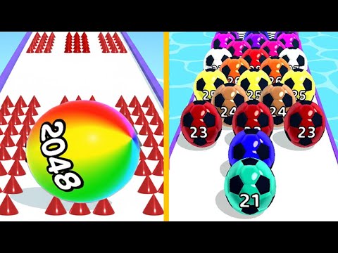 Ball Run 2048 VS Marble Run 3D - All Levels Gameplay Android iOS Ep 3