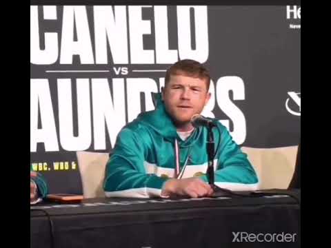 Canelo Speaking English and Getting Angry.